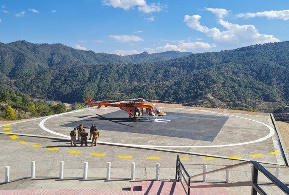 राज्य में आठ स्थानों पर हैलीपोर्ट बनकर तैयार
