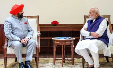 राज्यपाल ने की प्रधानमंत्री से शिष्टाचार भेंट राज्यपाल ने की प्रधानमंत्री से शिष्टाचार भेंट