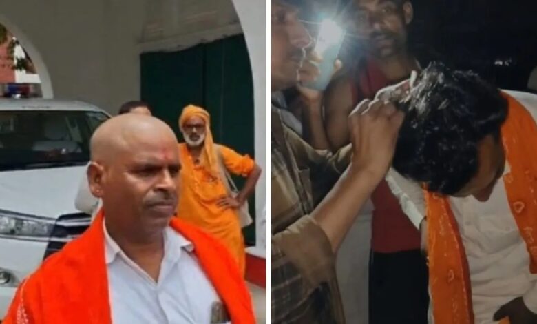 यूपी में कथावाचक का सिर मुंडवाकर नाक रगड़वाई, लोगों में था भारी आक्रोश