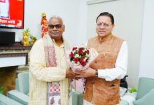 मुख्यमंत्री श्री पुष्कर सिंह धामी से राजस्थान सरकार के कैबिनेट मंत्री श्री मदन दिलावर ने की शिष्टाचार भेंट