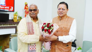 मुख्यमंत्री श्री पुष्कर सिंह धामी से राजस्थान सरकार के कैबिनेट मंत्री श्री मदन दिलावर ने की शिष्टाचार भेंट
