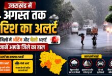 देहरादून मौसम अपडेट: 4 अगस्त तक लगातार बारिश का पूर्वानुमान