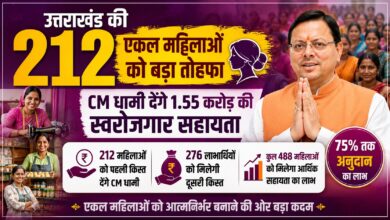 CM धामी करेंगे 1.55 करोड़ रुपये की सहायता राशि वितरित, 212 महिलाओं को मिलेगा लाभ