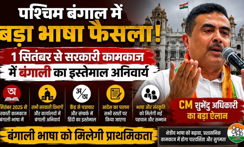 अमित शाह के पत्र के बाद बंगाल सरकार का फैसला, प्रशासनिक कामकाज में बंगाली भाषा को बढ़ावा अमित शाह के पत्र के बाद बंगाल सरकार का फैसला, प्रशासनिक कामकाज में बंगाली भाषा को बढ़ावा