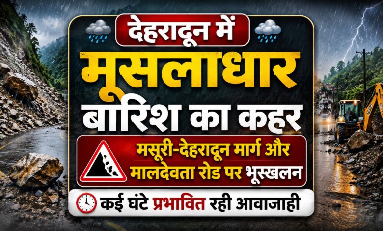 देहरादून में लैंडस्लाइड अलर्ट, प्रशासन ने लोगों से यात्रा टालने की अपील
