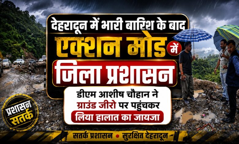 डीएम आशीष चौहान ने ग्राउंड जीरो पर पहुंचकर लिया हालात का जायजा