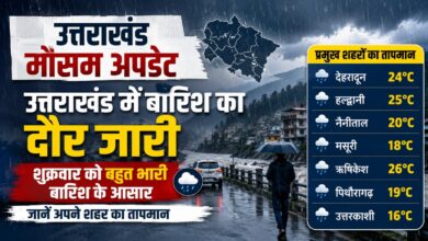देहरादून से पिथौरागढ़ तक बारिश का असर, पहाड़ी रास्तों पर बढ़ी मुश्किलें