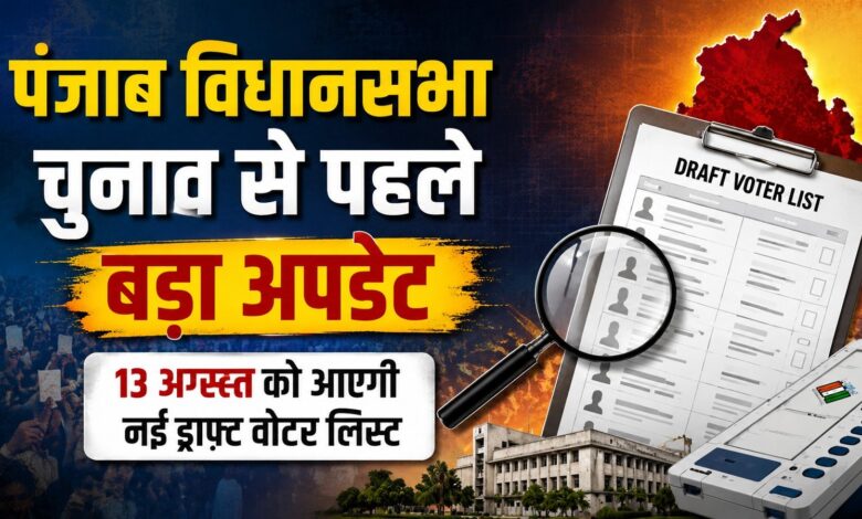 पंजाब में लाखों वोटरों के रिकॉर्ड की जांच, ड्राफ्ट लिस्ट से पहले जरूर चेक करें नाम पंजाब में लाखों वोटरों के रिकॉर्ड की जांच, ड्राफ्ट लिस्ट से पहले जरूर चेक करें नाम