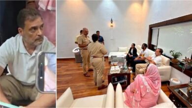 पेलेट गन से घायल साहिल लोचब मामले में FIR की मांग, राहुल गांधी थाने पहुंचे
