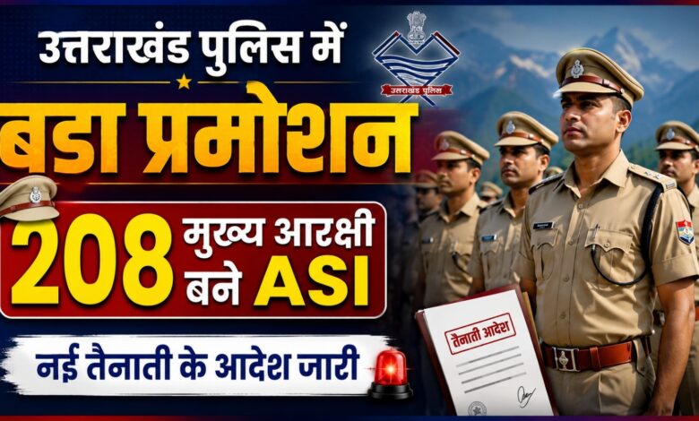 देहरादून से चमोली तक बदली पुलिसकर्मियों की तैनाती, 208 ASI को नई जिम्मेदारी