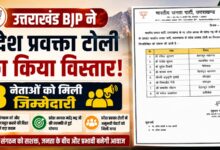 Uttarakhand Politics: भाजपा ने प्रवक्ता टोली में किए नए चेहरे शामिल, सूची जारी
