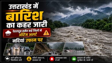 देहरादून में 60 मिमी बारिश, रिस्पना और बिंदाल का बढ़ा जलस्तर