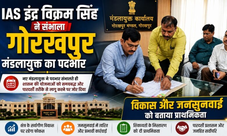गोरखपुर में विकास परियोजनाएं तय समय पर होंगी पूरी, नए मंडलायुक्त का अधिकारियों को संदेश