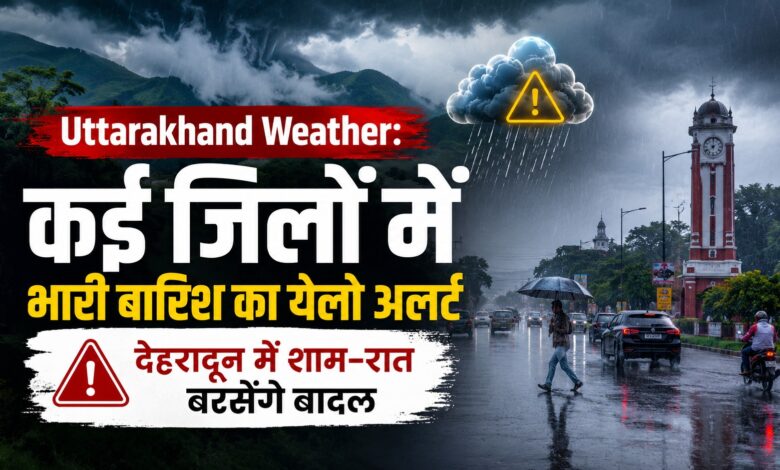 Uttarakhand Rain: पहाड़ी इलाकों में भारी बारिश का अनुमान, नदी-नाले उफान पर Uttarakhand Rain: पहाड़ी इलाकों में भारी बारिश का अनुमान, नदी-नाले उफान पर