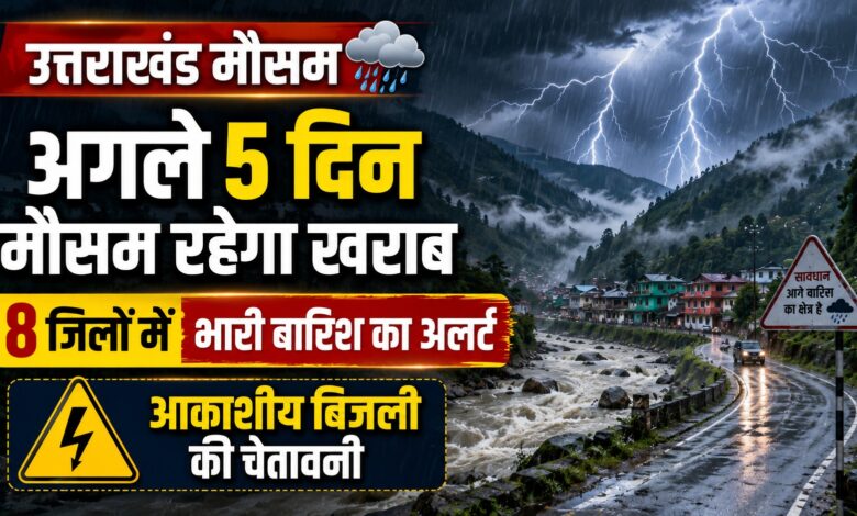 उत्तराखंड में फिर बदलेगा मौसम, पहाड़ों में भारी बारिश का अलर्ट; जानें 29 अगस्त से 1 सितंबर तक का हाल उत्तराखंड में फिर बदलेगा मौसम, पहाड़ों में भारी बारिश का अलर्ट; जानें 29 अगस्त से 1 सितंबर तक का हाल