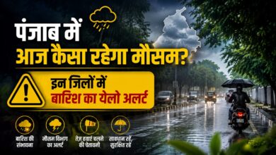 पंजाब में बारिश का दौर जारी, कई जिलों में हल्की से मध्यम बारिश की संभावना