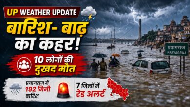 उत्तर प्रदेश Weather Update: 23 अगस्त तक भारी बारिश का दौर, कई जिलों में अलर्ट
