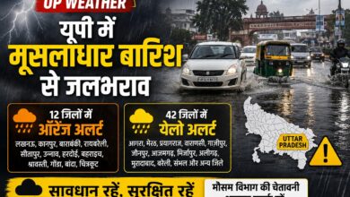 Lucknow Weather: बारिश से सड़कें बनीं तालाब, अंडरपास में कई फीट पानी; वाहन फंसे