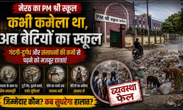 Meerut Girls School: बिजली-पानी से लेकर शिक्षकों तक की कमी, PM श्री स्कूल में छात्राओं की मुश्किलें बढ़ीं