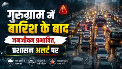 ट्रैफिक पुलिस ने संभाला मोर्चा, जलभराव ने बढ़ाई परेशानी