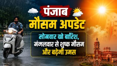 पंजाब में बारिश का दायरा सिमटेगा, इन छह जिलों में बरसेंगे बादल पंजाब में बारिश का दायरा सिमटेगा, इन छह जिलों में बरसेंगे बादल