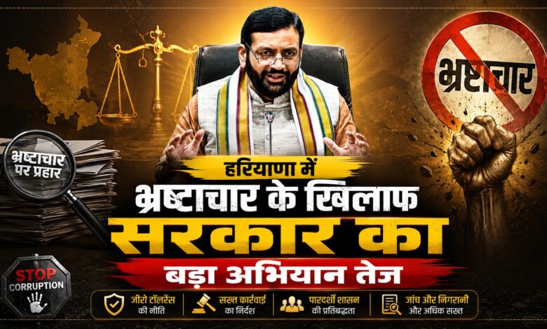 भ्रष्टाचार के खिलाफ हरियाणा सरकार की नई नीति लागू भ्रष्टाचार के खिलाफ हरियाणा सरकार की नई नीति लागू