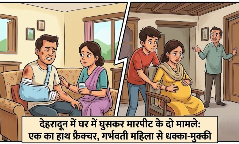 देहरादून: माजरा में मारपीट से हाथ फ्रैक्चर, चुखुवाला में गर्भवती महिला से बदसलूकी का आरोप देहरादून: माजरा में मारपीट से हाथ फ्रैक्चर, चुखुवाला में गर्भवती महिला से बदसलूकी का आरोप