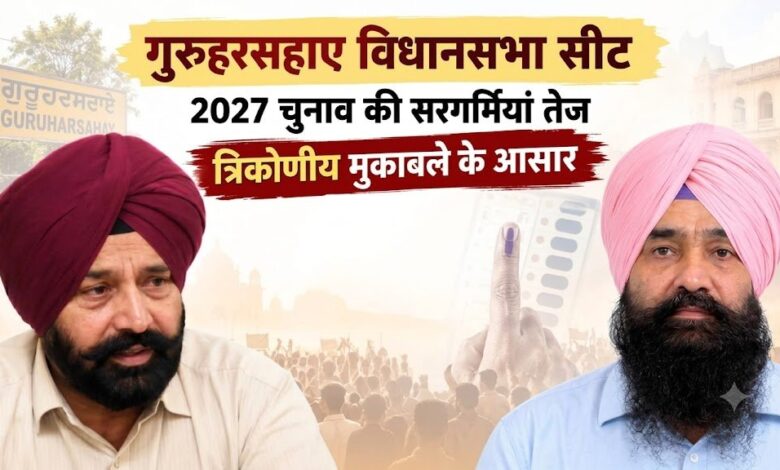 गुरुहरसहाए में 2027 चुनाव से पहले बढ़ी सियासी हलचल, कांग्रेस-आप-अकाली दल में त्रिकोणीय मुकाबले के संकेत