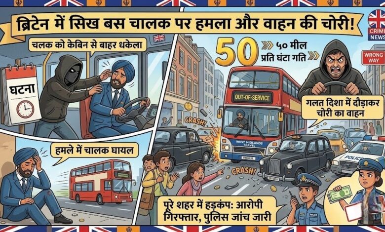 सिख बस चालक की दाढ़ी खींचकर बस पर कब्जा, गलत दिशा में दौड़ाई और कई वाहनों को मारी टक्कर