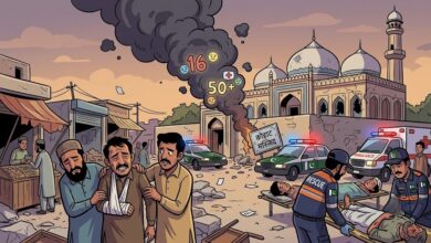Pakistan Mosque Blast: कोहाट में आत्मघाती हमले से मची अफरा-तफरी, कई पुलिसकर्मी भी घायल