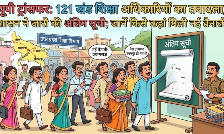 UP Transfer List: शासन ने जारी की खंड शिक्षा अधिकारियों की अंतिम ट्रांसफर सूची