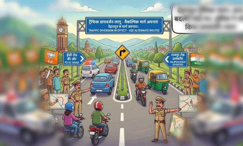शुद्धिकरण विवाद पर देहरादून में सियासी प्रदर्शन, पुलिस ने संभाली ट्रैफिक व्यवस्था शुद्धिकरण विवाद पर देहरादून में सियासी प्रदर्शन, पुलिस ने संभाली ट्रैफिक व्यवस्था