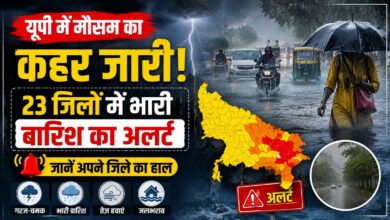 यूपी में बारिश का डबल अटैक! पश्चिमी हिस्से में सामान्य से 62% ज्यादा वर्षा रिकॉर्ड