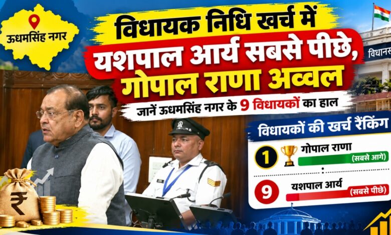 ऊधमसिंह नगर के विधायकों ने कितना विकास कराया? विधायक निधि के आंकड़ों से समझिए पूरा गणित ऊधमसिंह नगर के विधायकों ने कितना विकास कराया? विधायक निधि के आंकड़ों से समझिए पूरा गणित