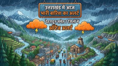 पहाड़ों में फिर बिगड़ा मौसम, उत्तराखंड के इन जिलों में भारी बारिश का अलर्ट