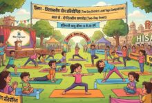 Mahabir Stadium Hisar में योग प्रतियोगिता, शनिवार को लड़कियों की स्पर्धाएं