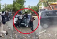 Greater Noida: छात्रों को टक्कर मारने वाली कार की तलाश, वायरल वीडियो से खुलेगा राज