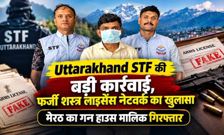 Uttarakhand News: फर्जी शस्त्र लाइसेंस मामले में STF की बड़ी गिरफ्तारी