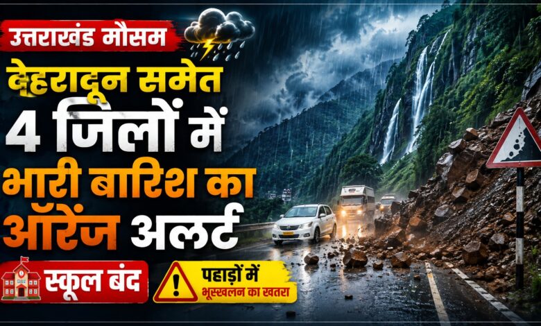 देहरादून, चमोली, बागेश्वर और नैनीताल में Orange Alert, आकाशीय बिजली का भी खतरा देहरादून, चमोली, बागेश्वर और नैनीताल में Orange Alert, आकाशीय बिजली का भी खतरा