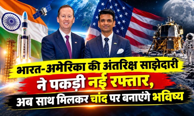 भारत-अमेरिका की अंतरिक्ष साझेदारी ने पकड़ी नई रफ्तार, अब साथ मिलकर चांद पर बनाएंगे भविष्य
