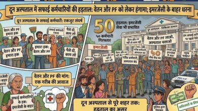 Dehradun Doon Hospital Strike: सफाई कर्मचारी धरने पर, अस्पताल की व्यवस्थाओं पर असर